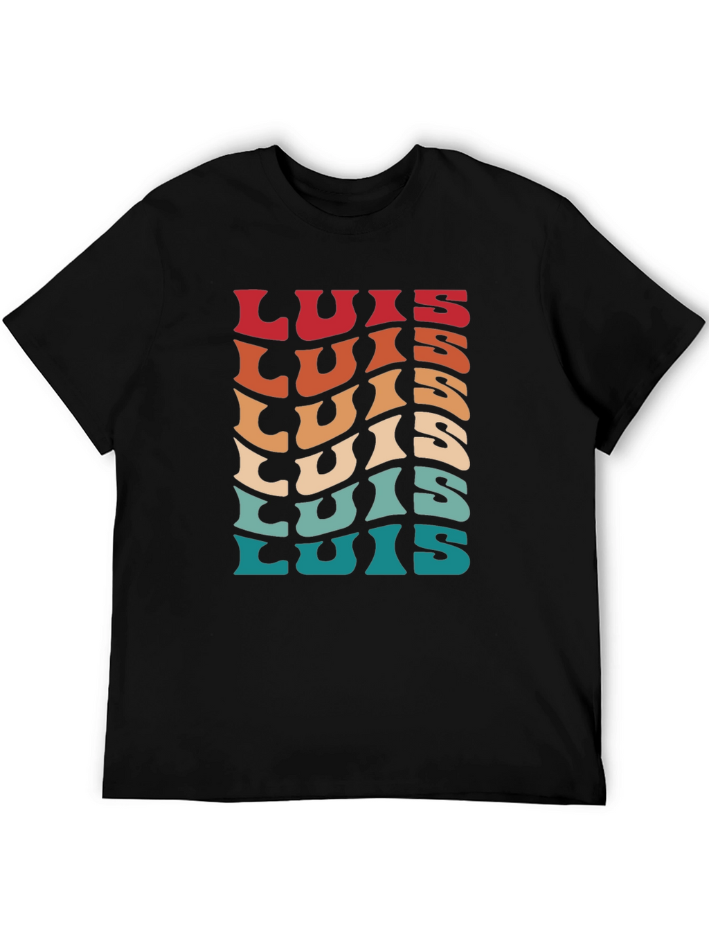Retro Luis Name T-Shirt - Personalized Gift