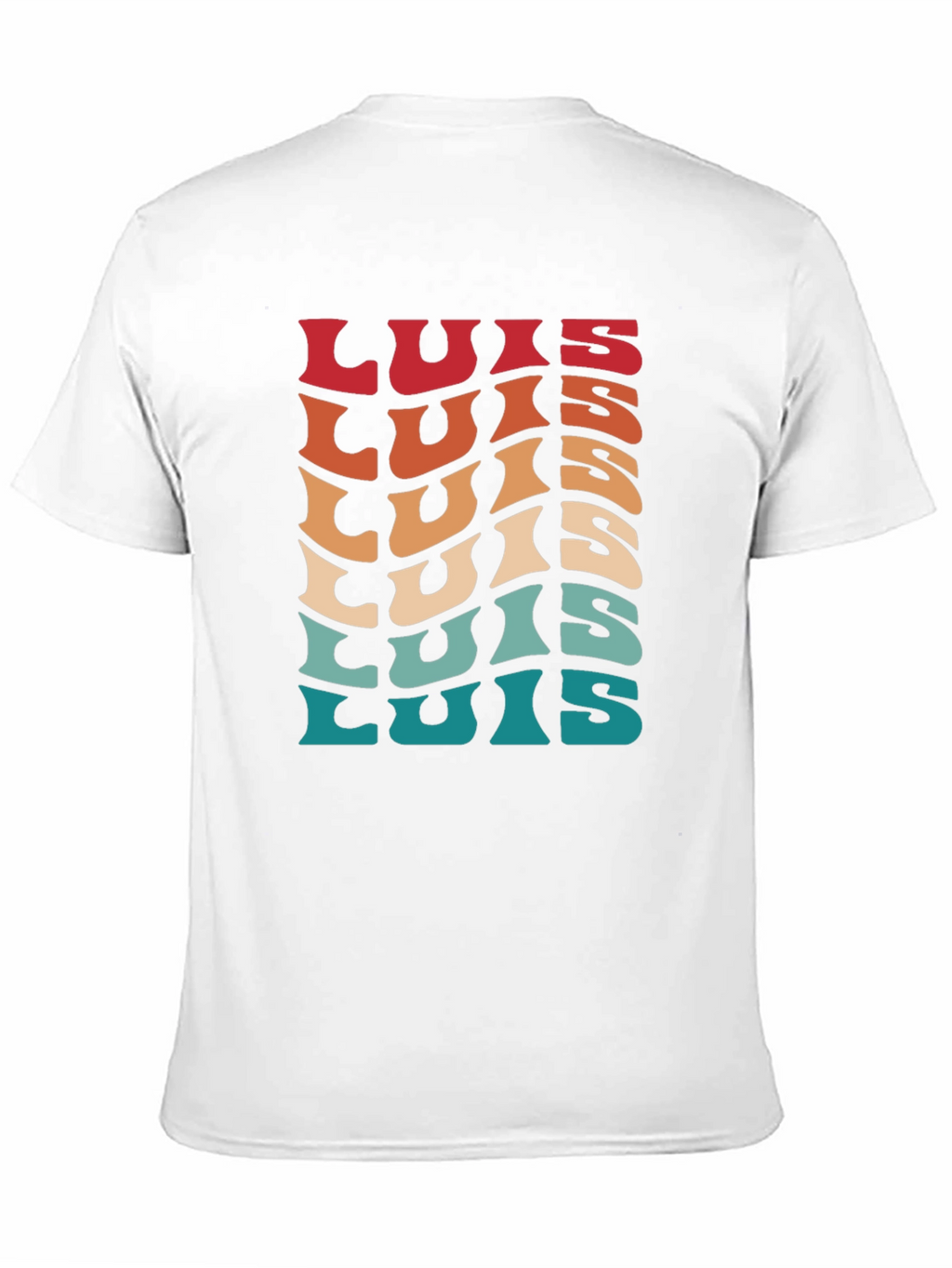 Retro Luis Name T-Shirt - Personalized Gift