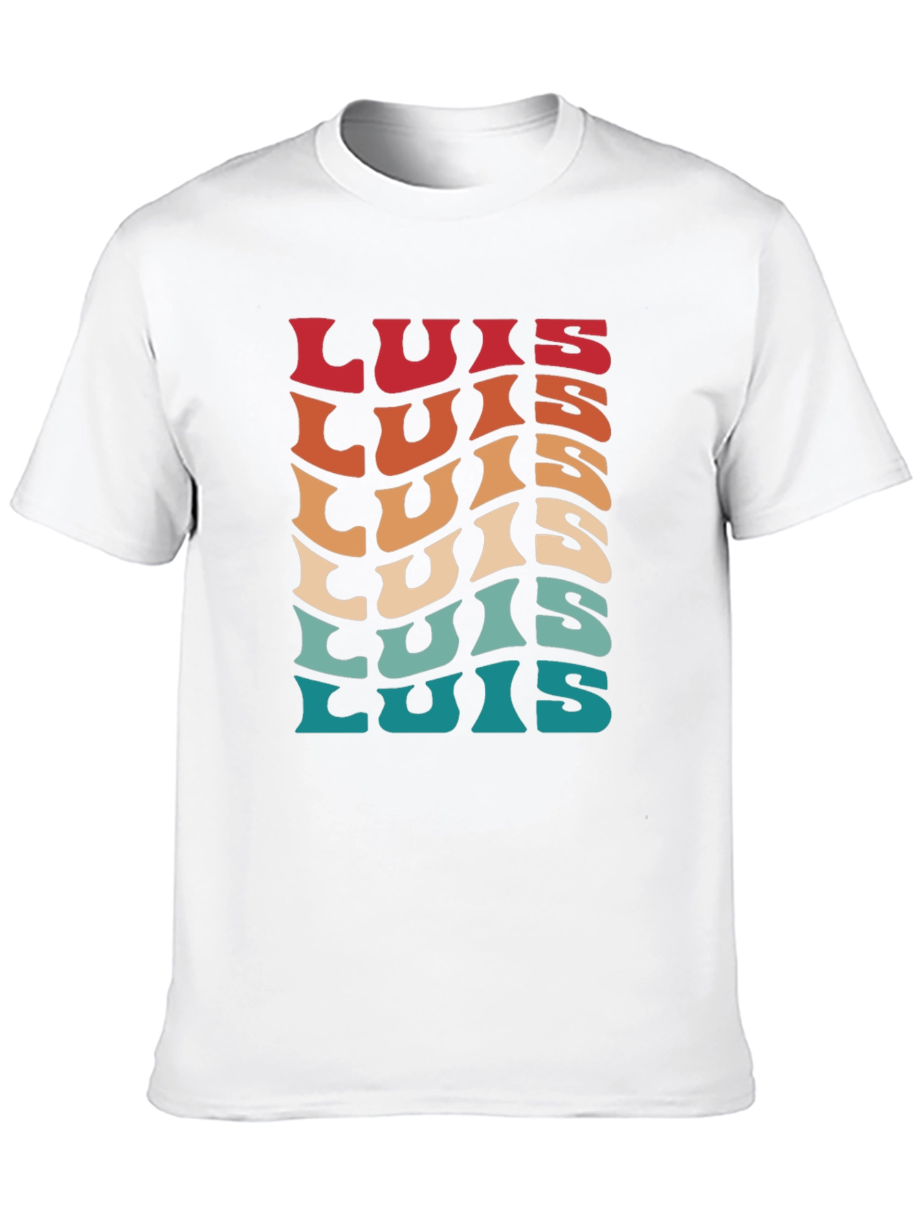 Retro Luis Name T-Shirt - Personalized Gift
