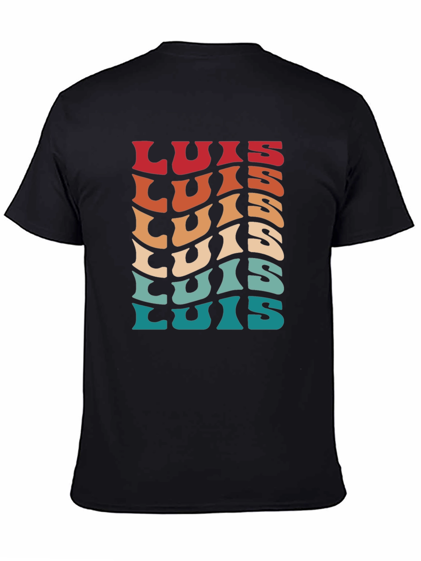 Retro Luis Name T-Shirt - Personalized Gift