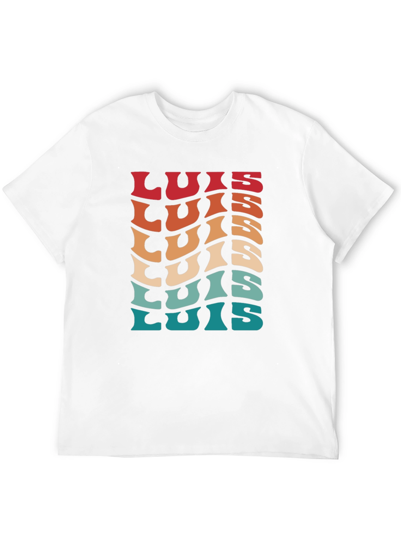 Retro Luis Name T-Shirt - Personalized Gift