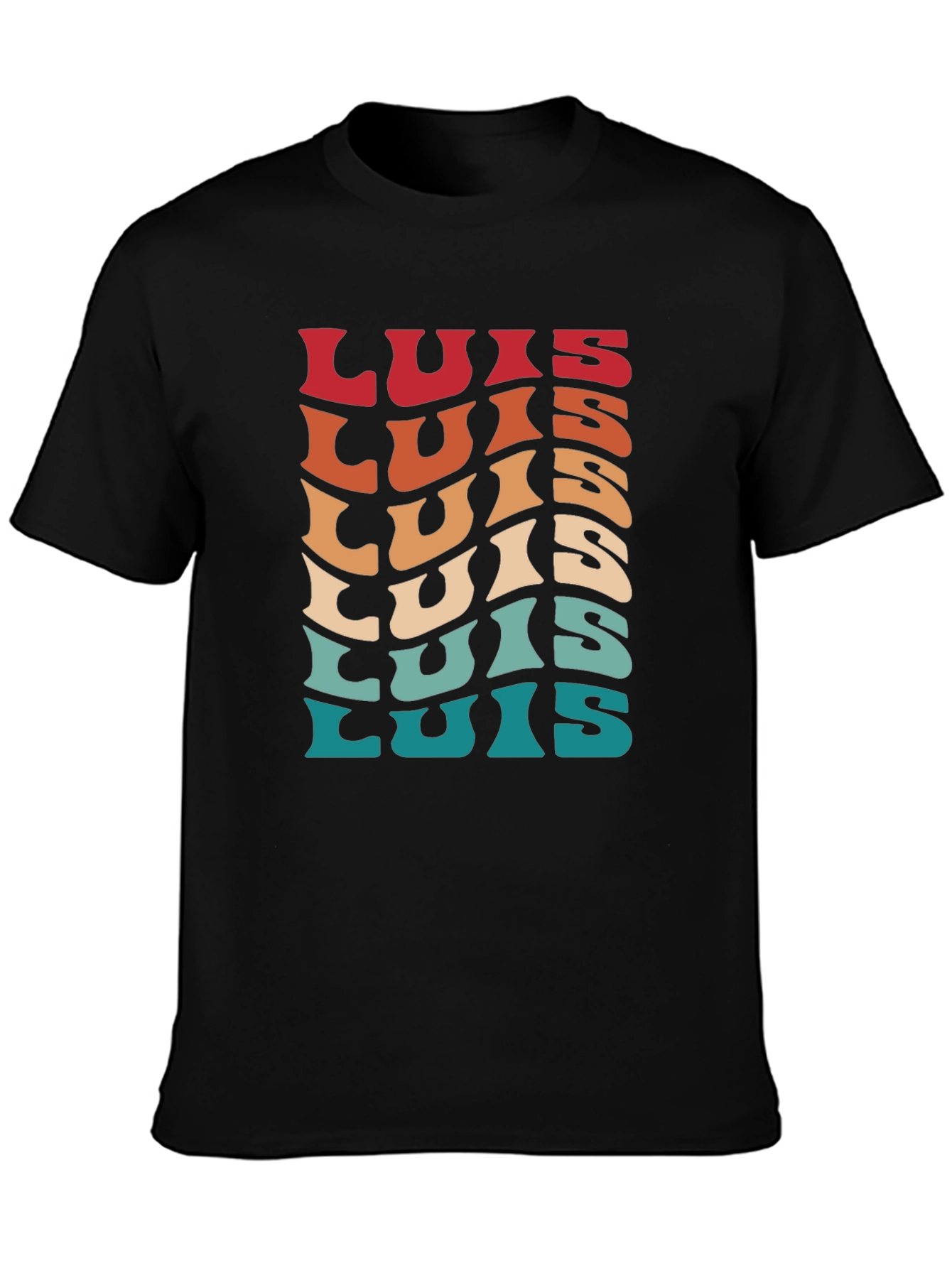 Retro Luis Name T-Shirt - Personalized Gift