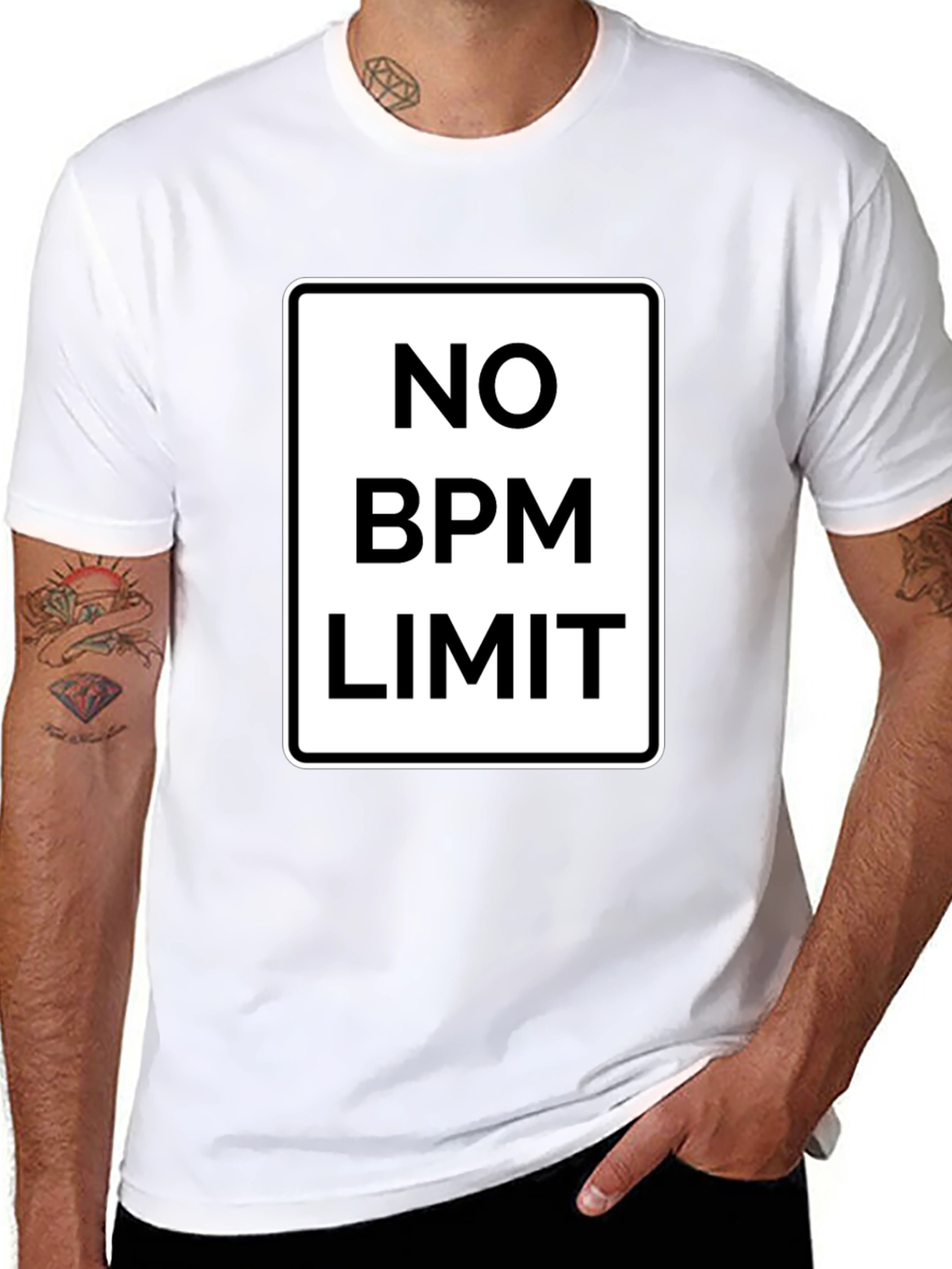 No BPM Limit Black Graphic T-Shirt