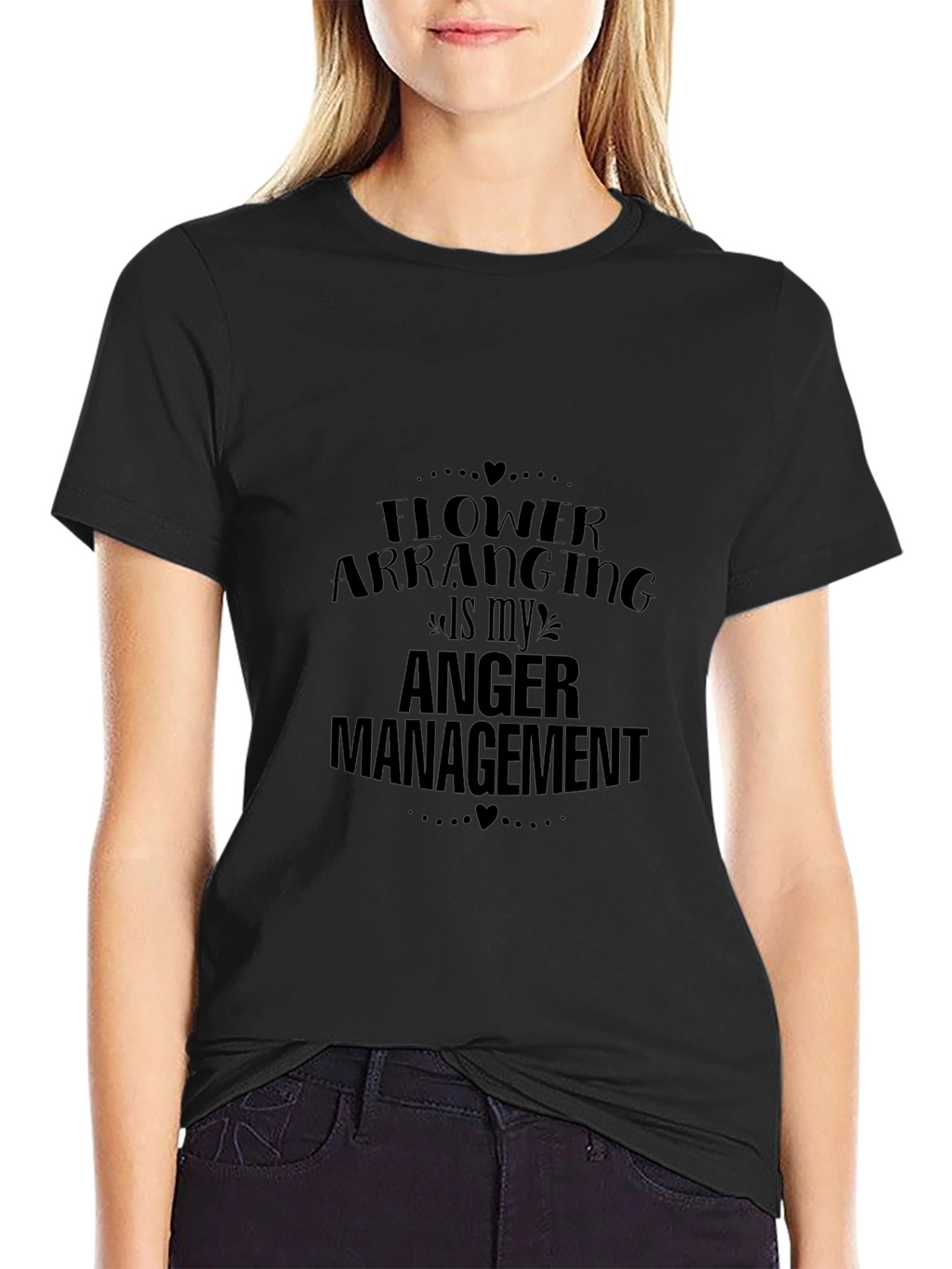 Funny Flower Arranging Anger Management Graphic Tee