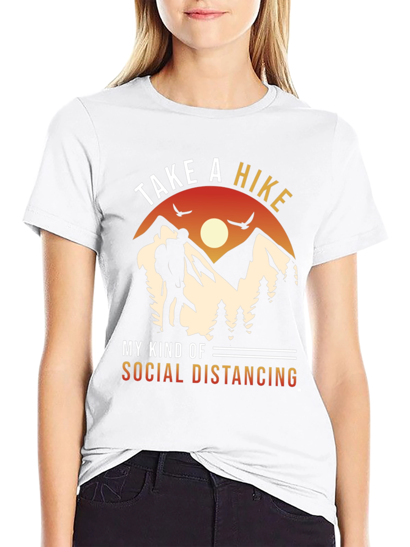 Take a Hike Social Distancing Graphic Tee