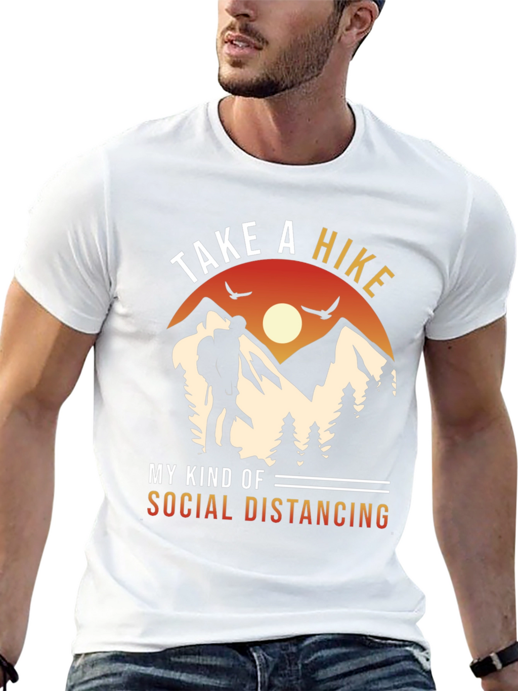 Take a Hike Social Distancing Graphic Tee