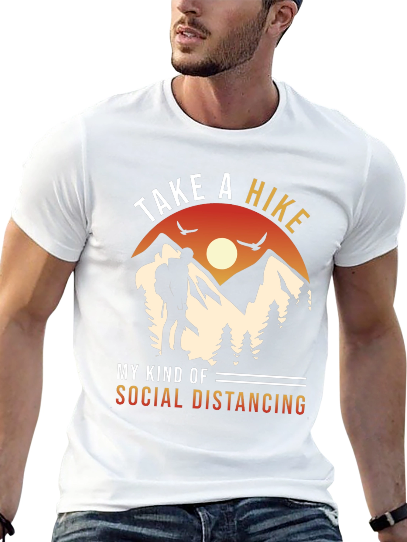 Take a Hike Social Distancing Graphic Tee