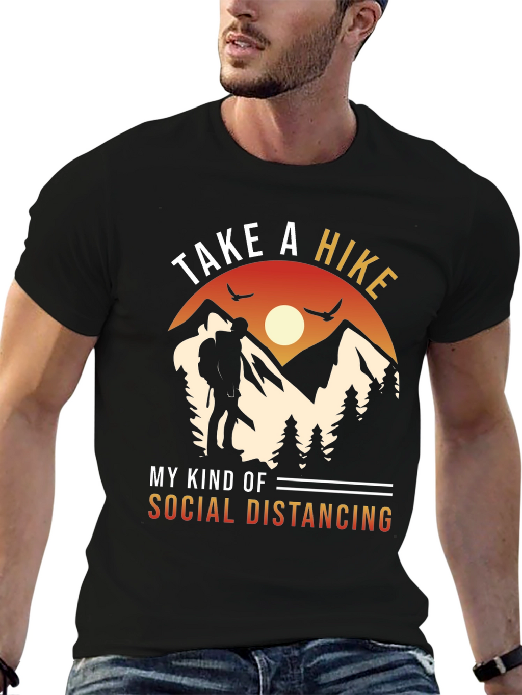 Take a Hike Social Distancing Graphic Tee