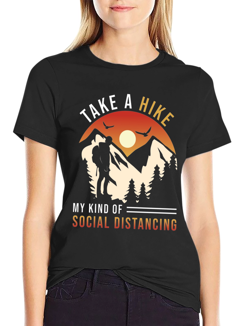 Take a Hike Social Distancing Graphic Tee