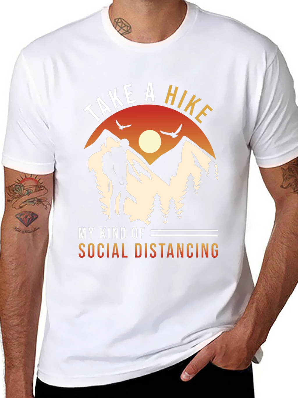 Take a Hike Social Distancing Graphic Tee