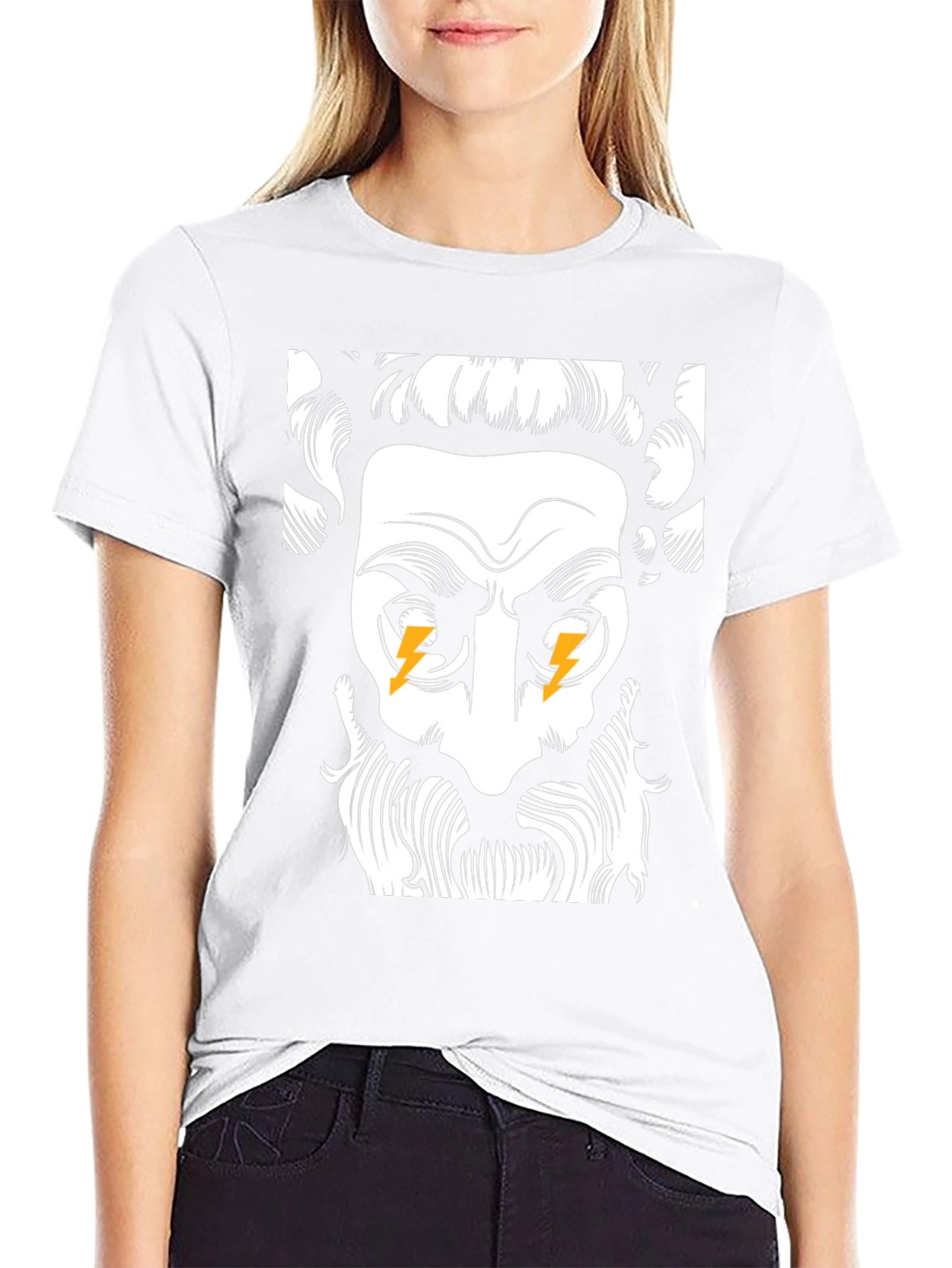 Zeus Lightning Bolt T-Shirt - Black Graphic Tee
