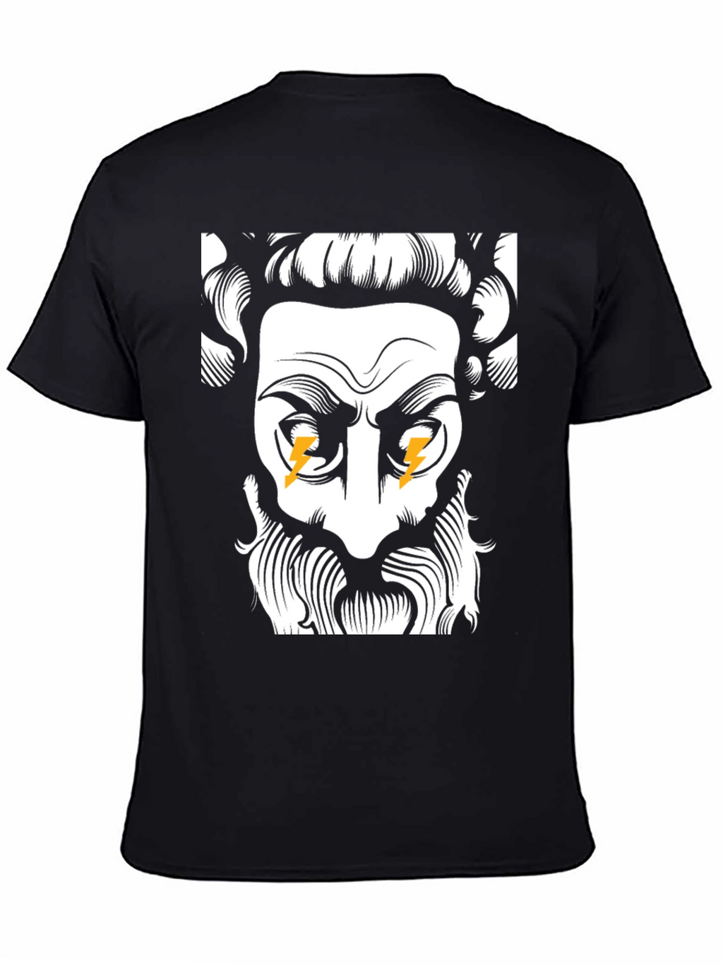 Zeus Lightning Bolt T-Shirt - Black Graphic Tee