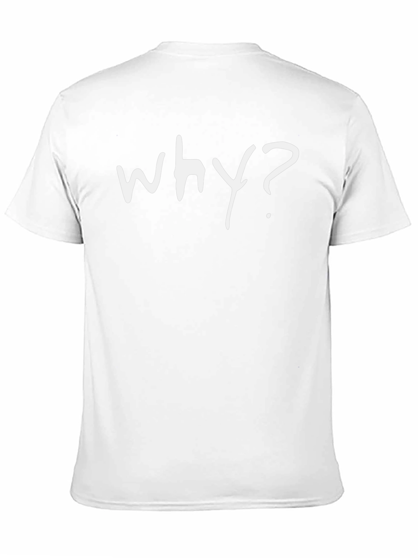 Why? Graphic Print Black T-Shirt