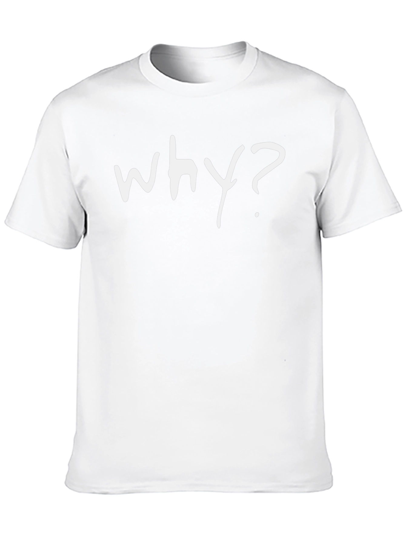 Why? Graphic Print Black T-Shirt