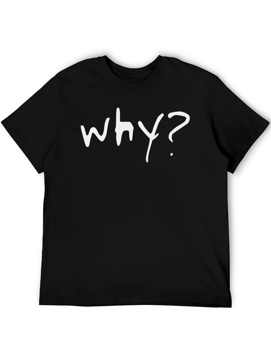 Why? Graphic Print Black T-Shirt