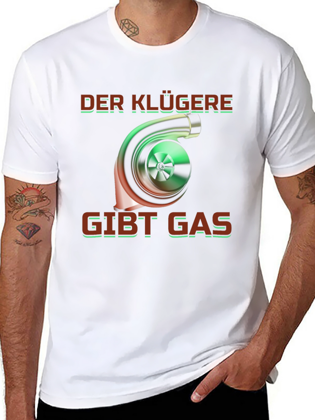Der Klügere Gibt Gas Turbo T-Shirt