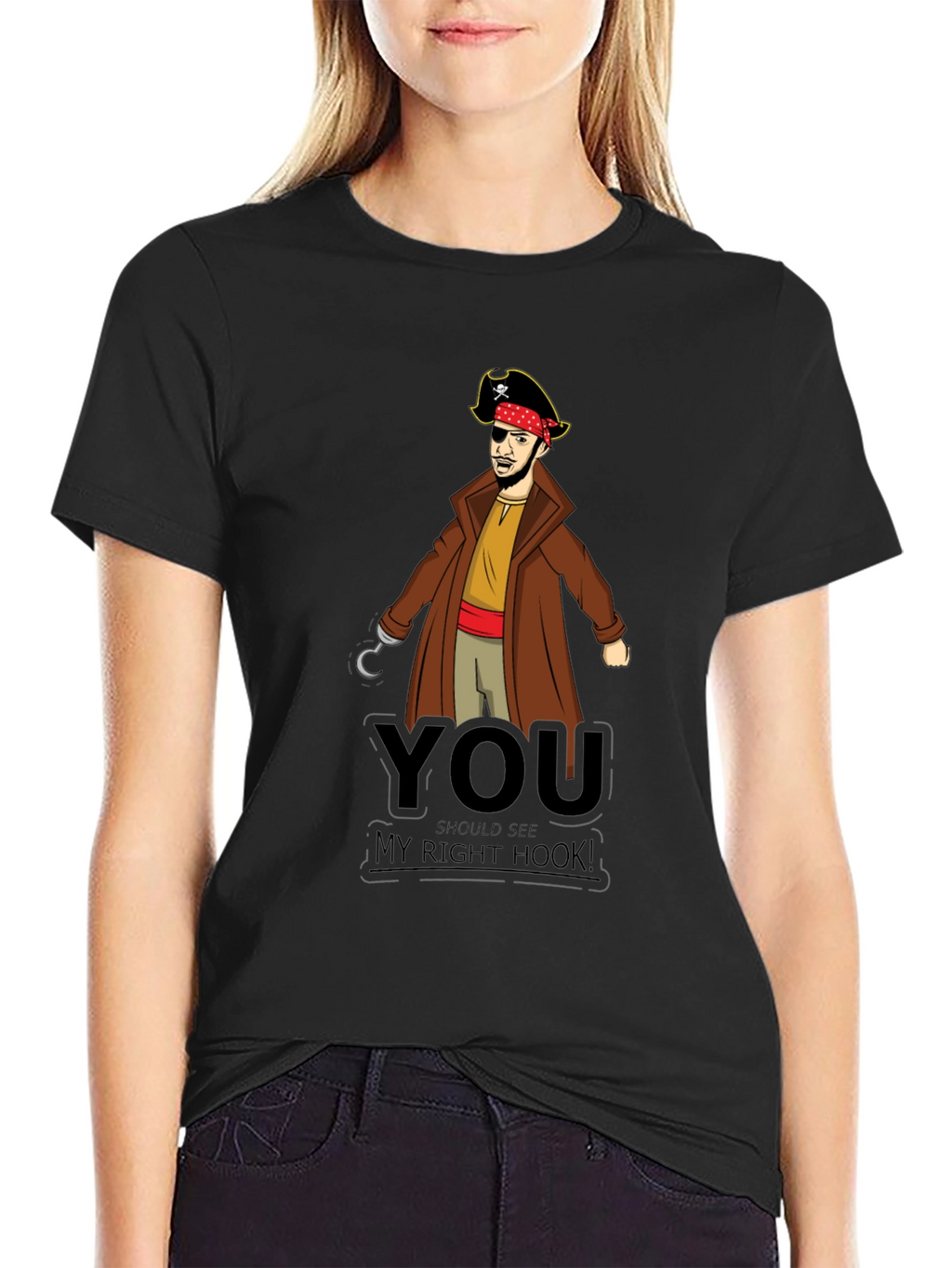 Pirate Hook T-Shirt - Funny Graphic Tee