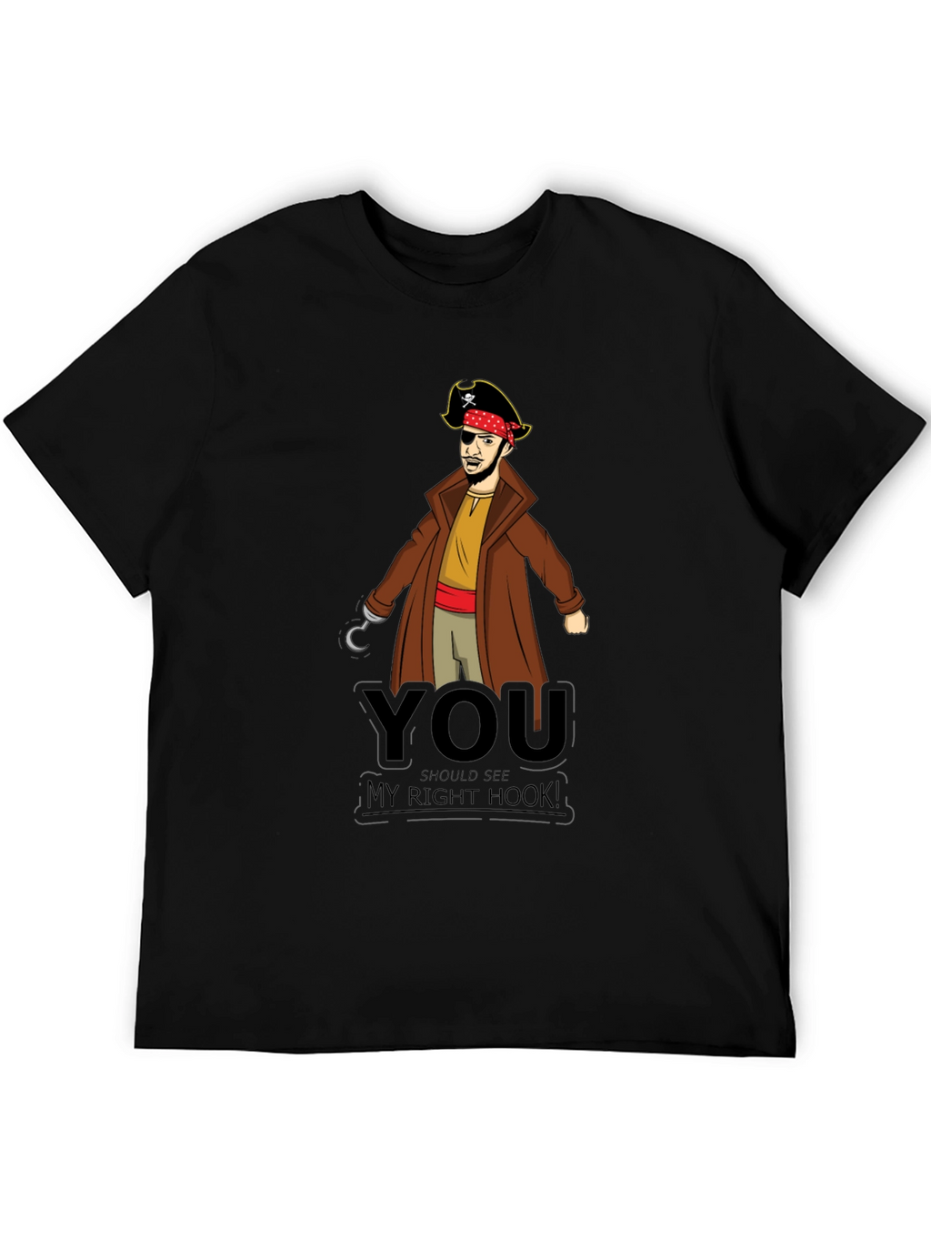 Pirate Hook T-Shirt - Funny Graphic Tee