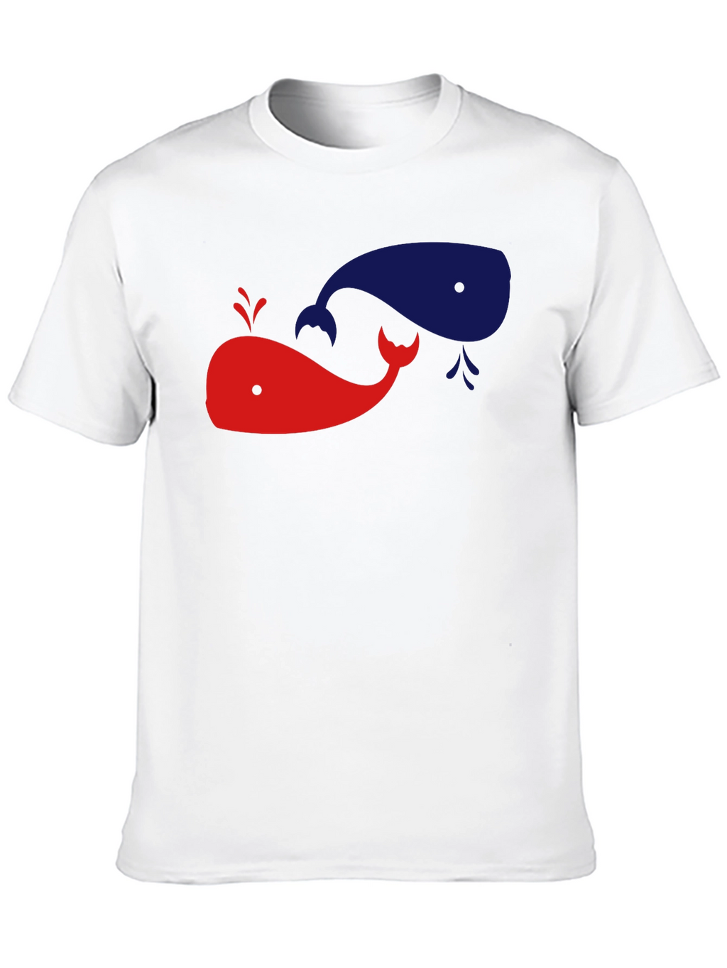 Whimsical Whale Graphic Tee - Black Cotton Shirt