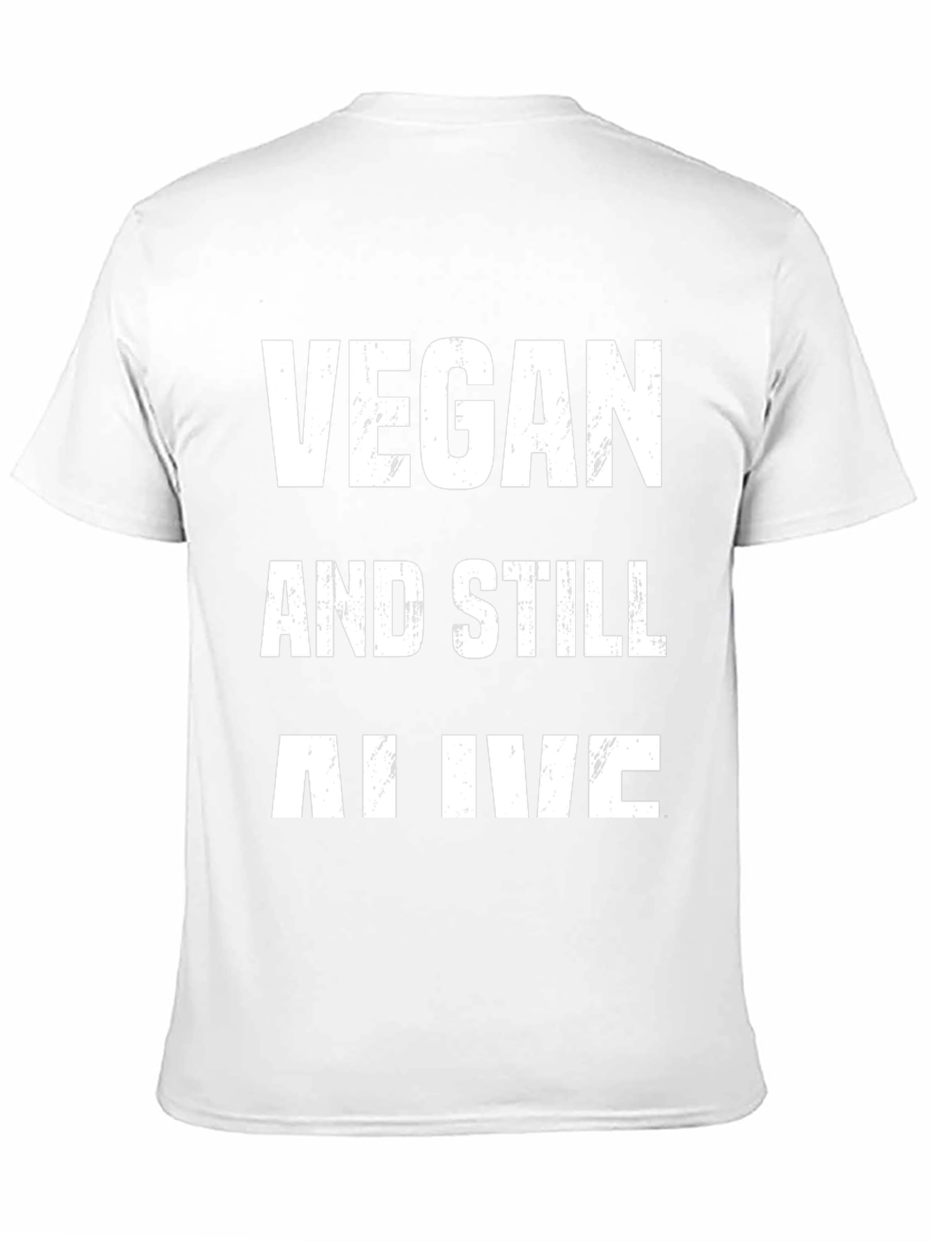 Vegan And Still Alive Funny Graphic Tee