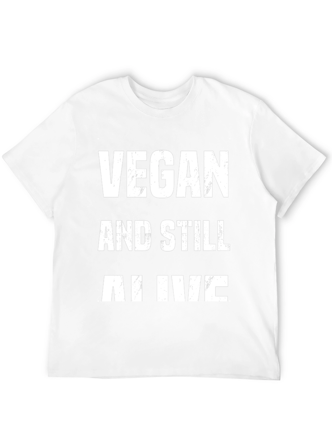 Vegan And Still Alive Funny Graphic Tee