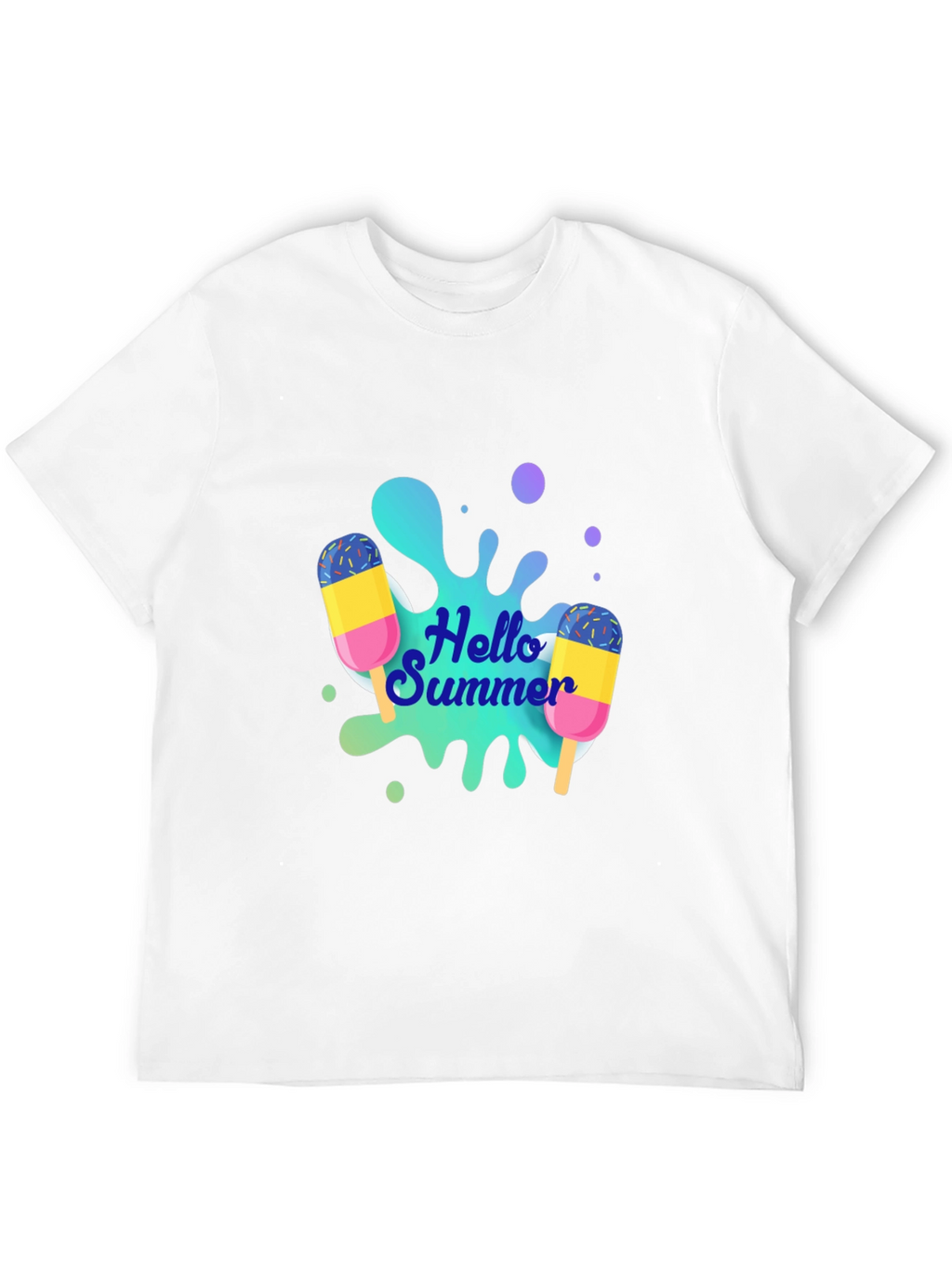 Hello Summer Graphic Tee - Black