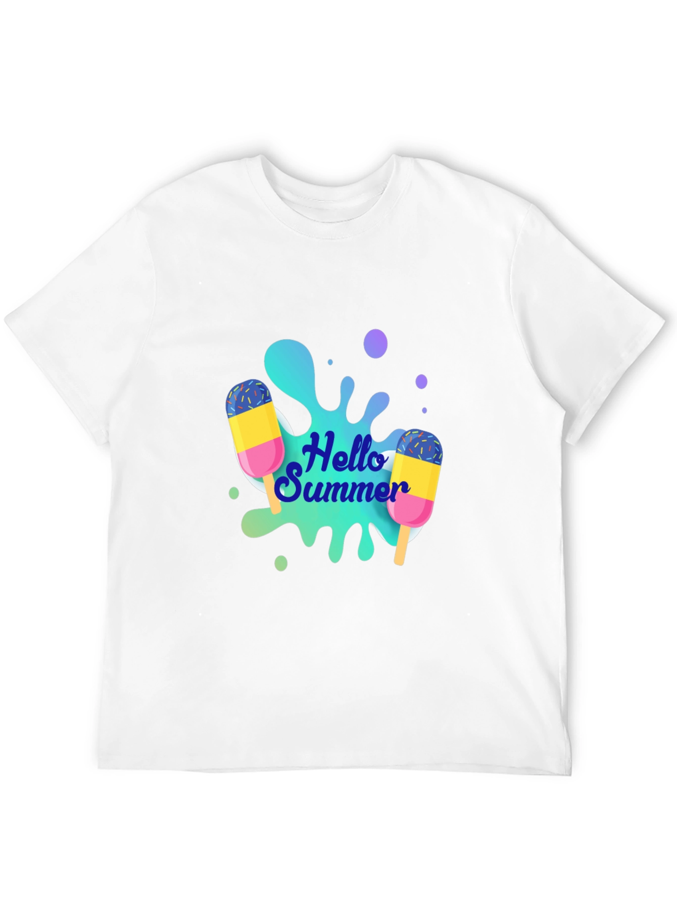 Hello Summer Graphic Tee - Black