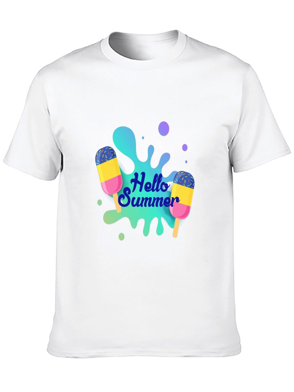 Hello Summer Graphic Tee - Black