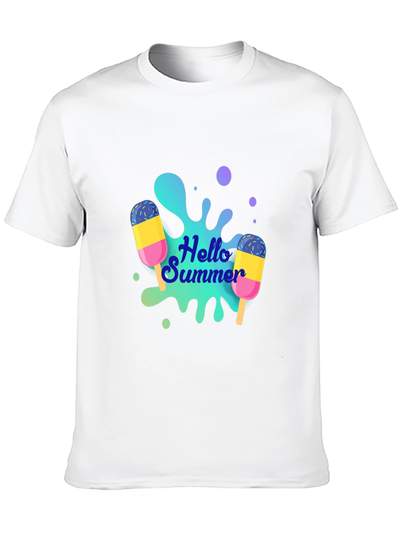 Hello Summer Graphic Tee - Black