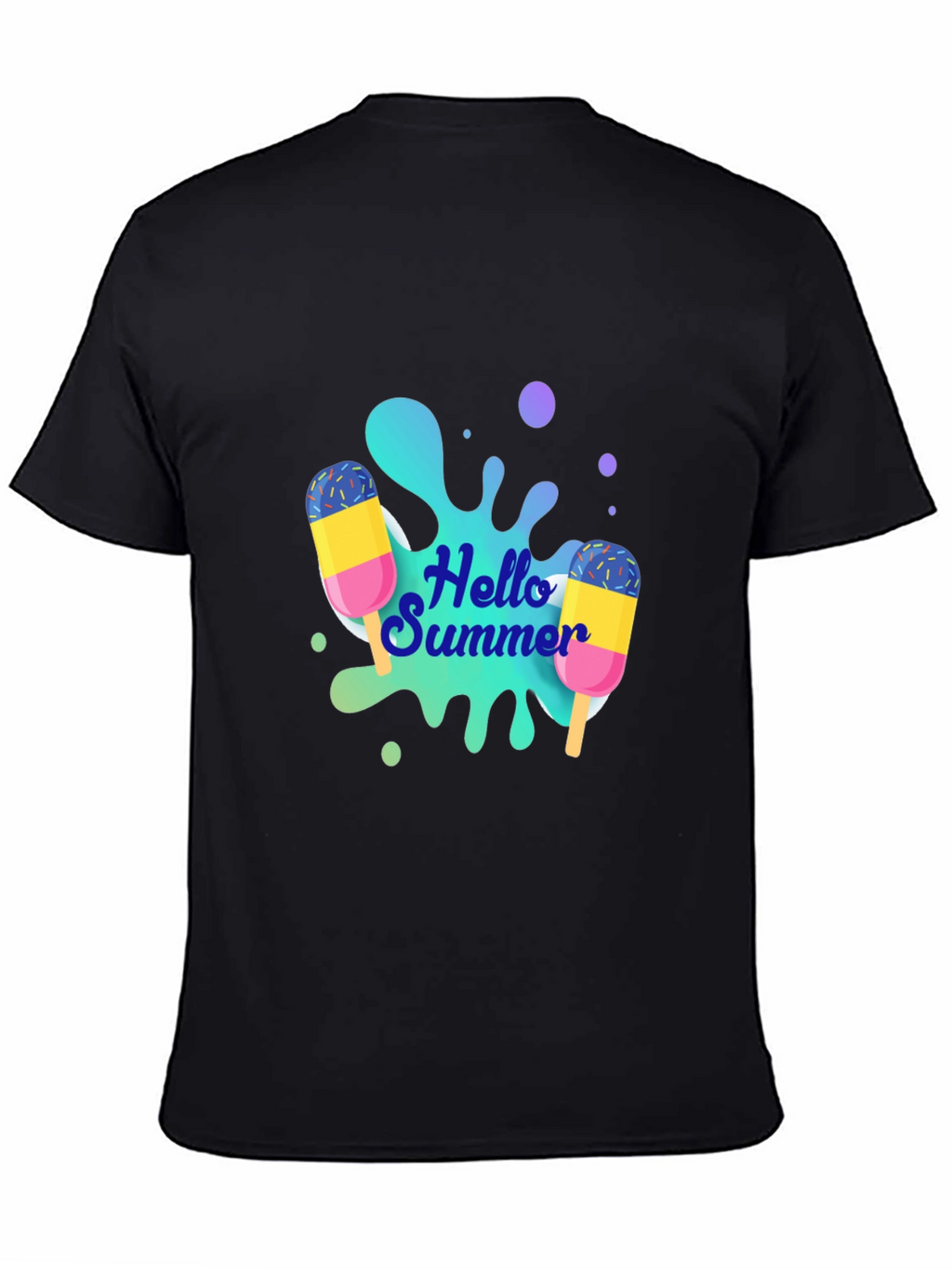 Hello Summer Graphic Tee - Black