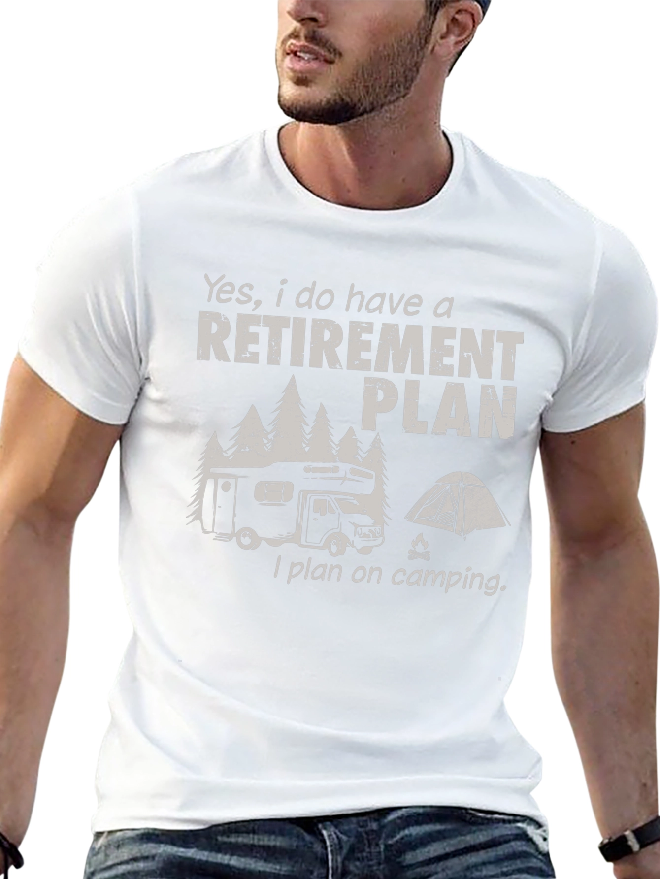 Retirement Plan Camping RV Graphic Tee