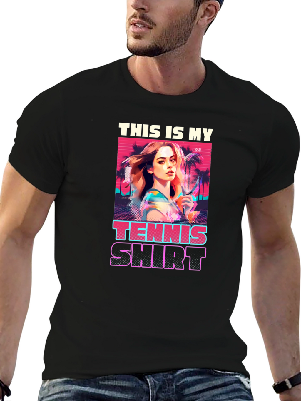 Retro Tennis T-Shirt - This is My Tennis Shirt