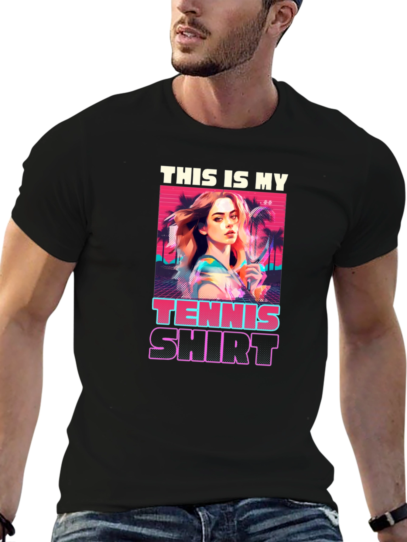 Retro Tennis T-Shirt - This is My Tennis Shirt