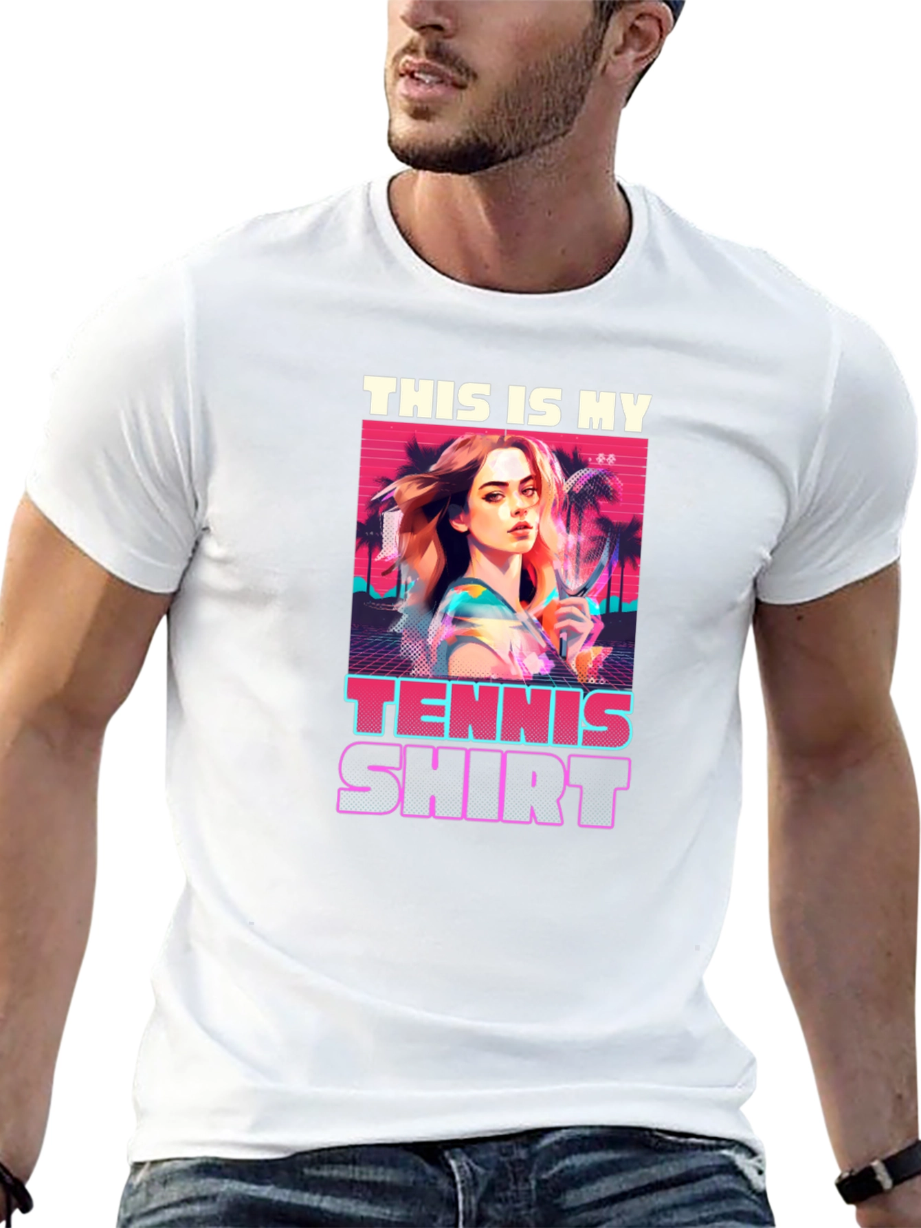 Retro Tennis T-Shirt - This is My Tennis Shirt