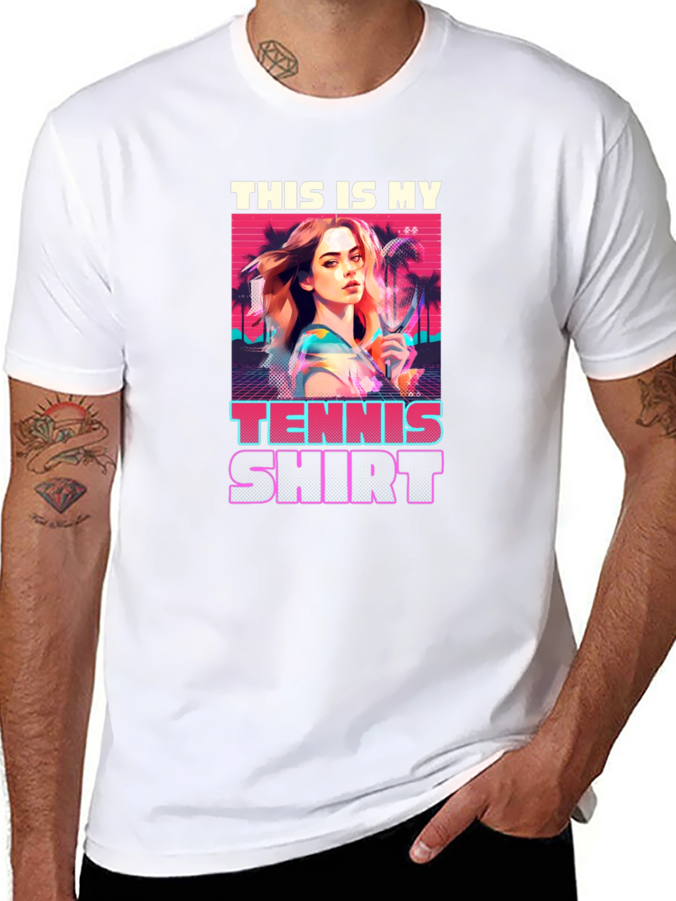 Retro Tennis T-Shirt - This is My Tennis Shirt