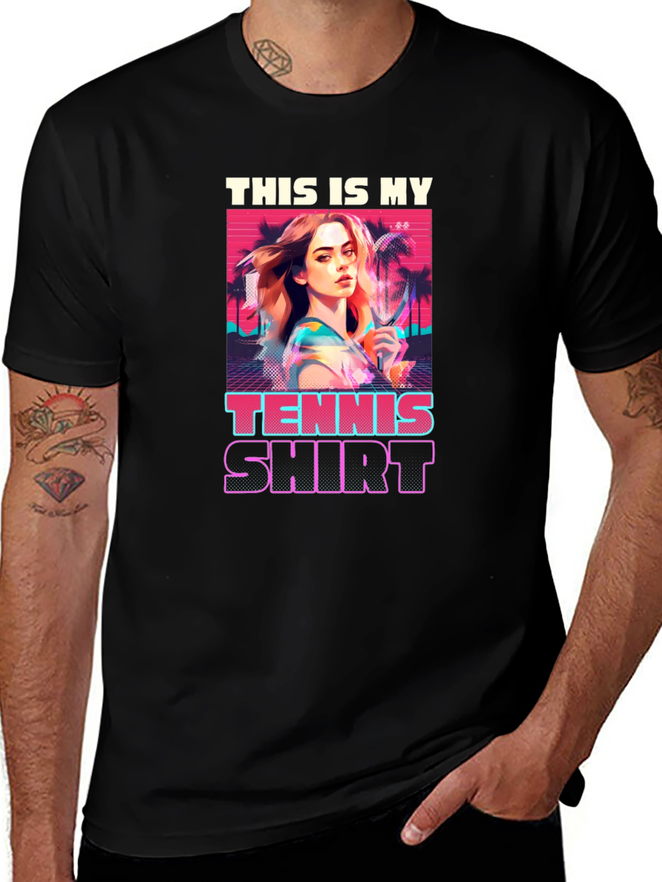 Retro Tennis T-Shirt - This is My Tennis Shirt