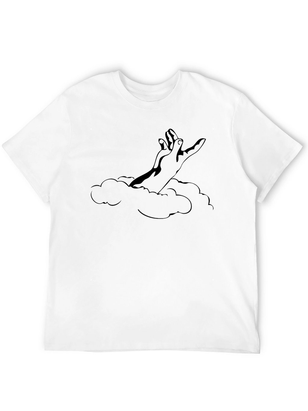 Reach for the Sky Graphic T-Shirt - Black