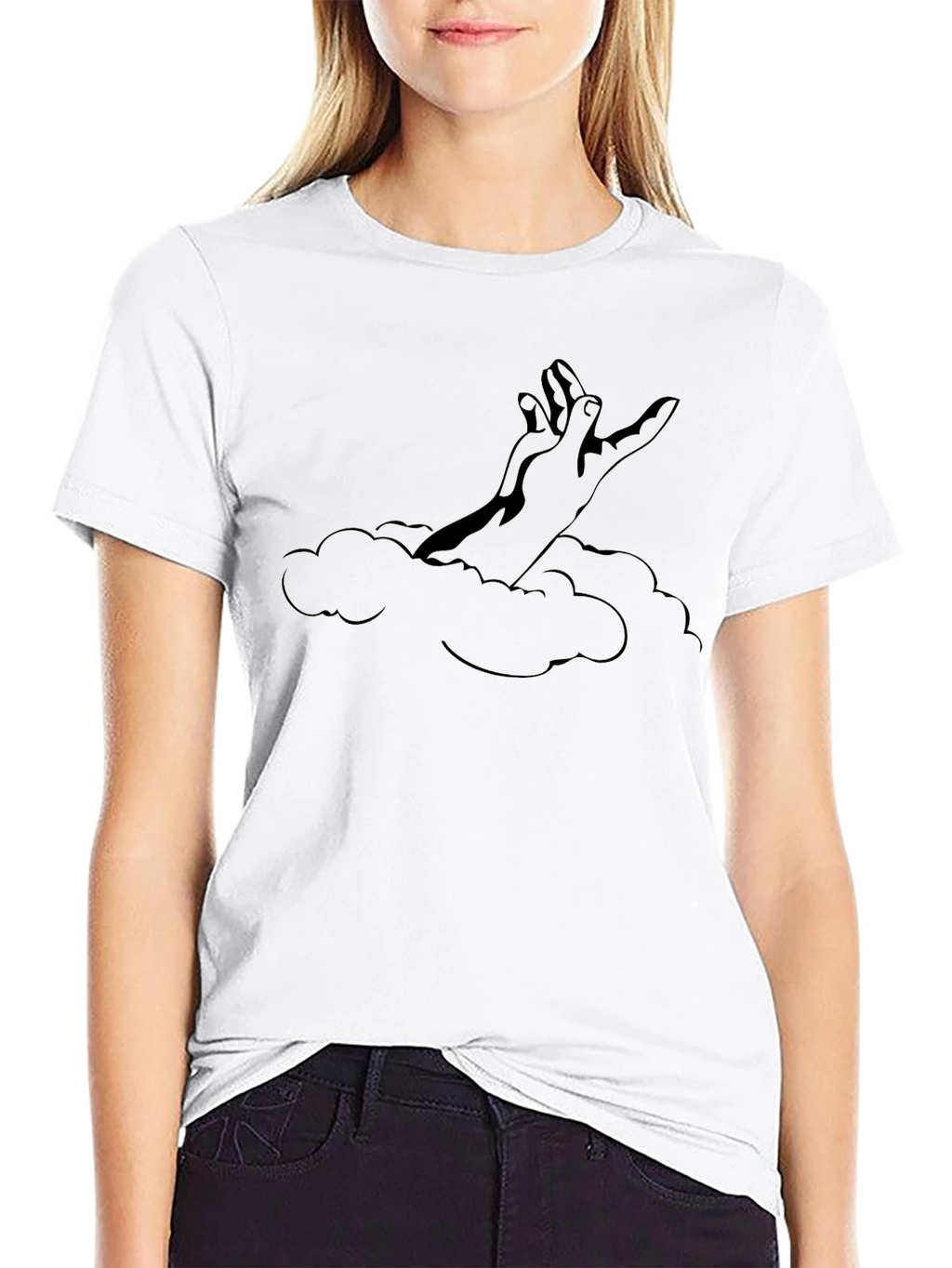 Reach for the Sky Graphic T-Shirt - Black