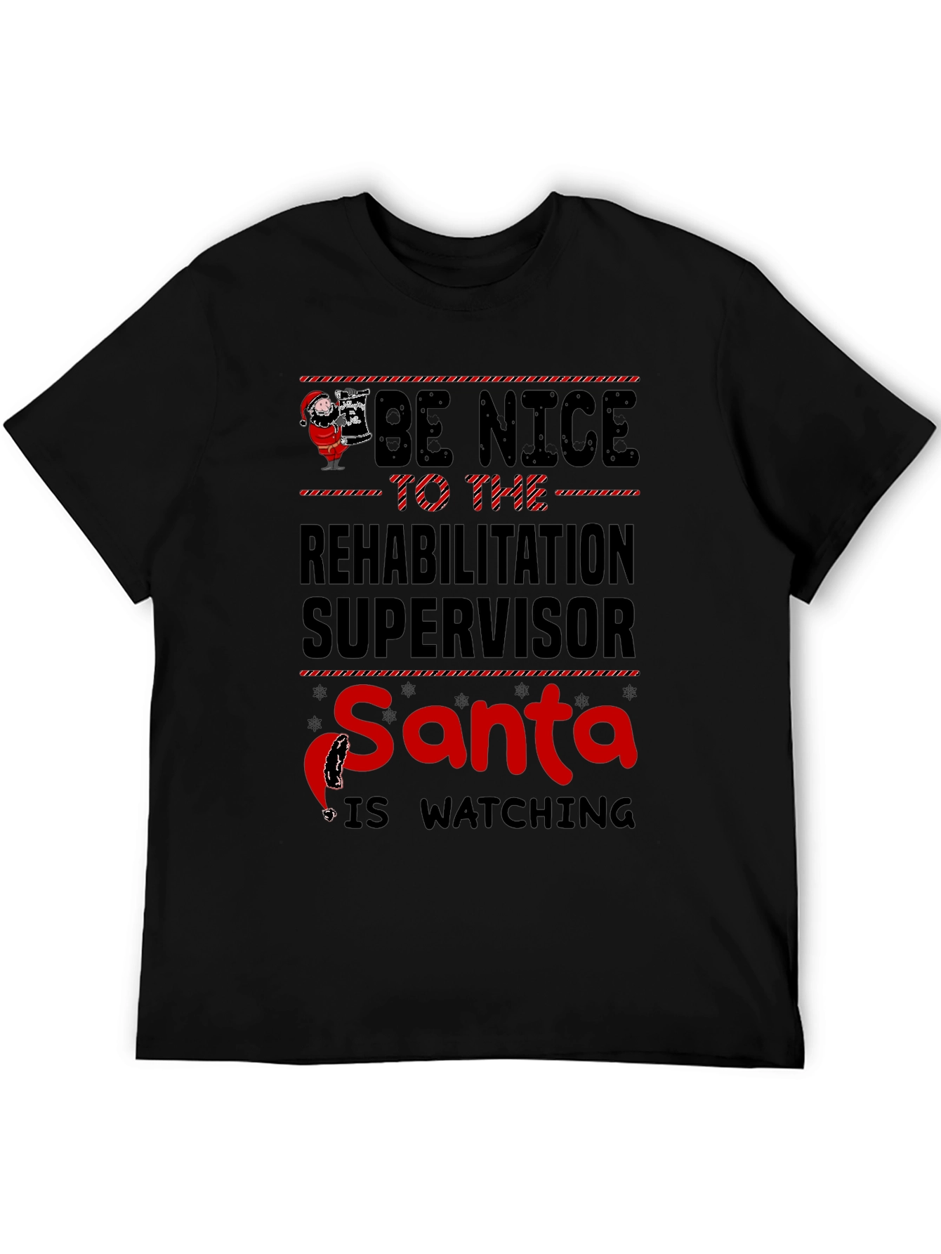 Rehabilitation Supervisor Santa Watching T-Shirt