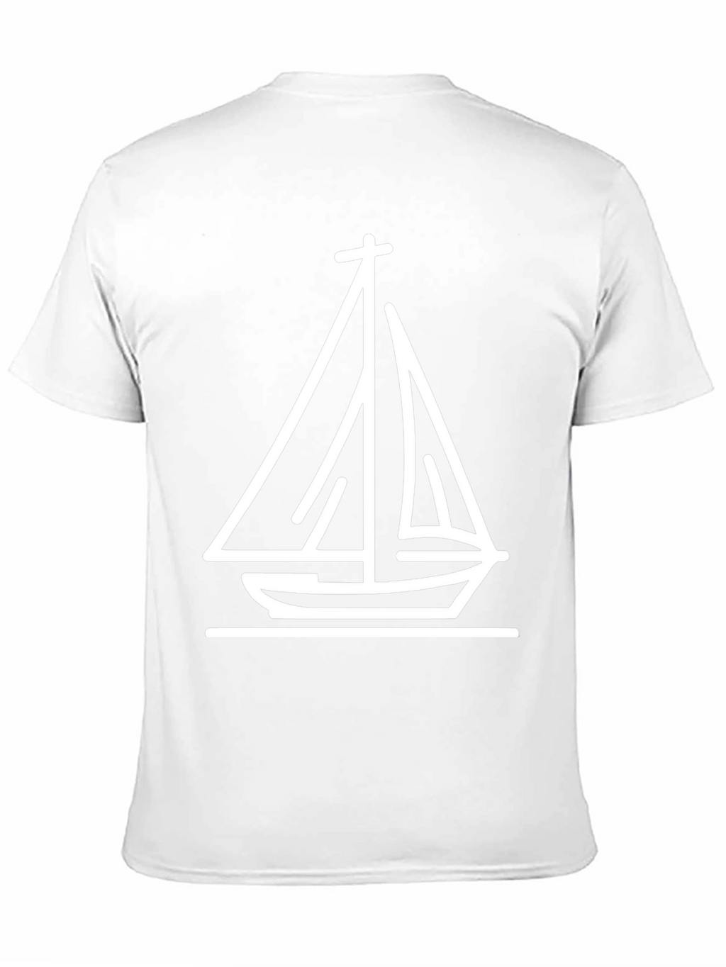Nautical Sailboat Graphic Tee - Black