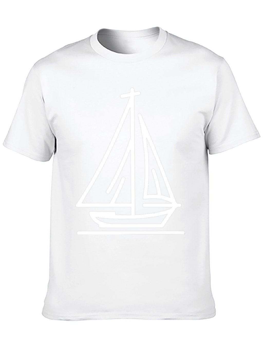 Nautical Sailboat Graphic Tee - Black