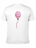 Sad Balloon Graphic Tee - Black Cotton T-Shirt
