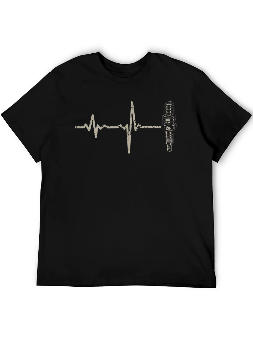 Heartbeat Spark Plug T-Shirt - Mechanic Life