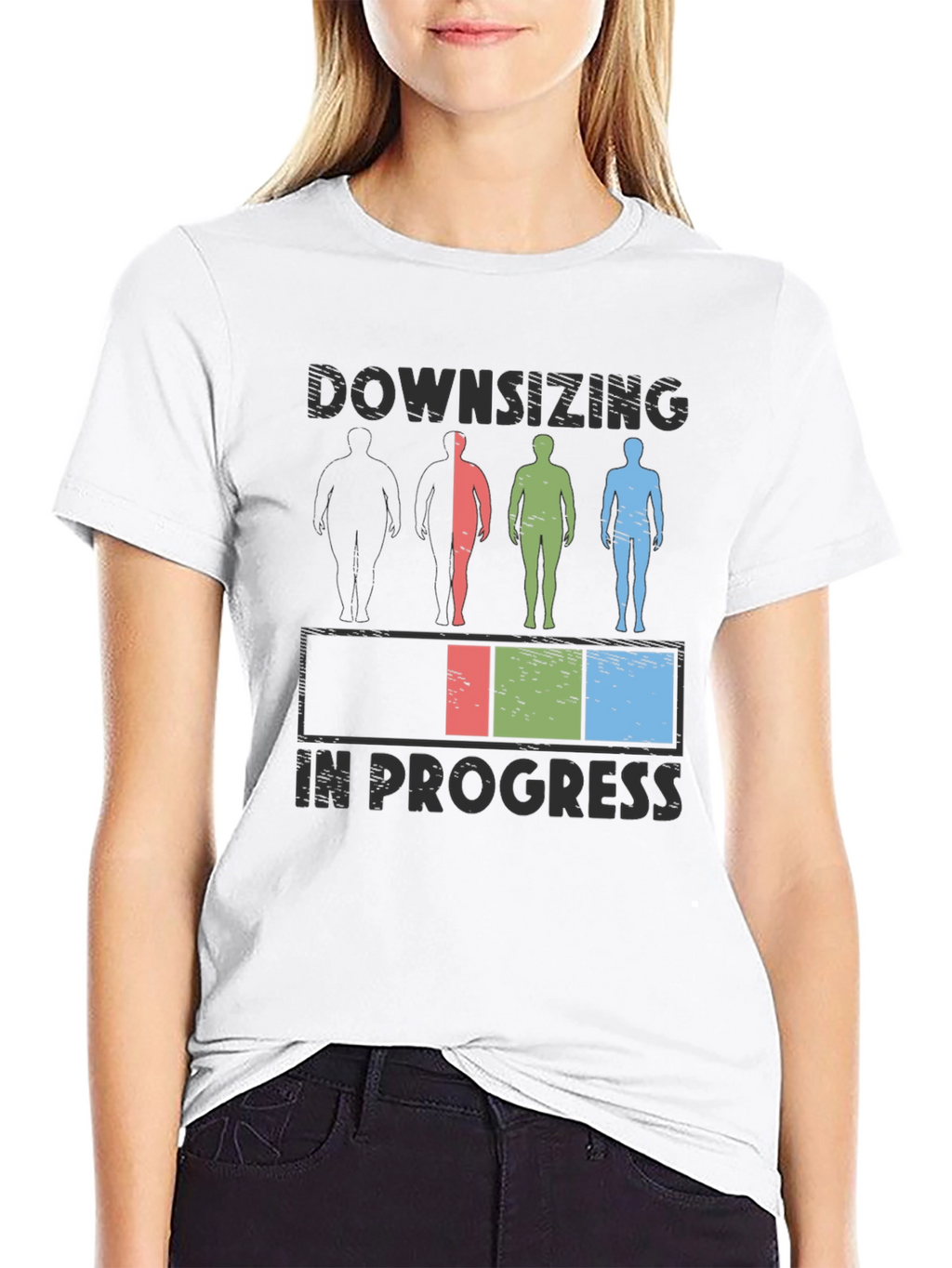 Downsizing In Progress Graphic T-Shirt