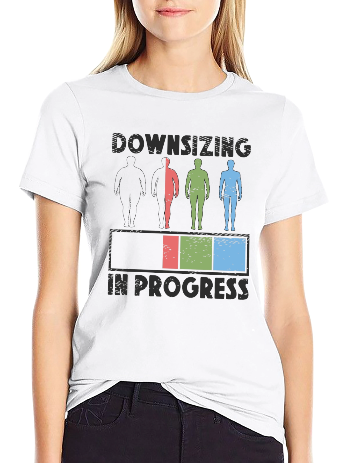Downsizing In Progress Graphic T-Shirt