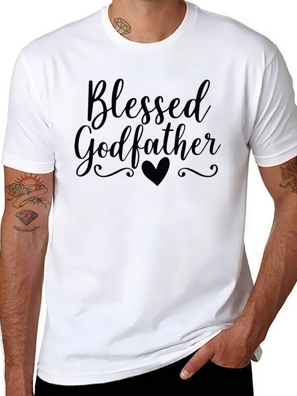 Blessed Godfather Black T-Shirt
