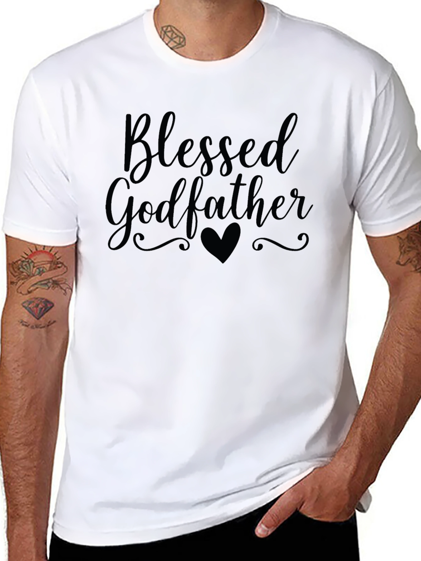 Blessed Godfather Black T-Shirt
