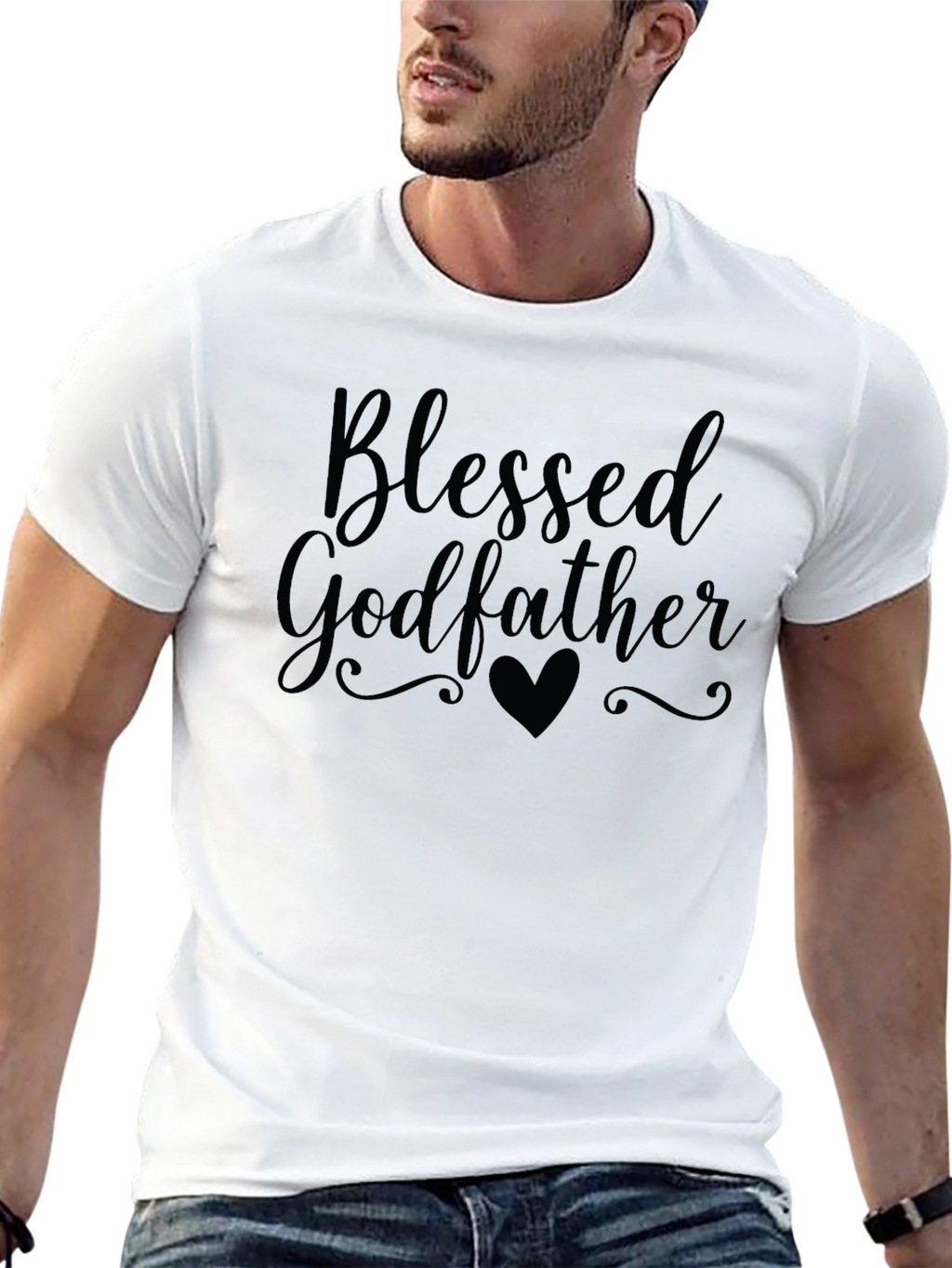 Blessed Godfather Black T-Shirt