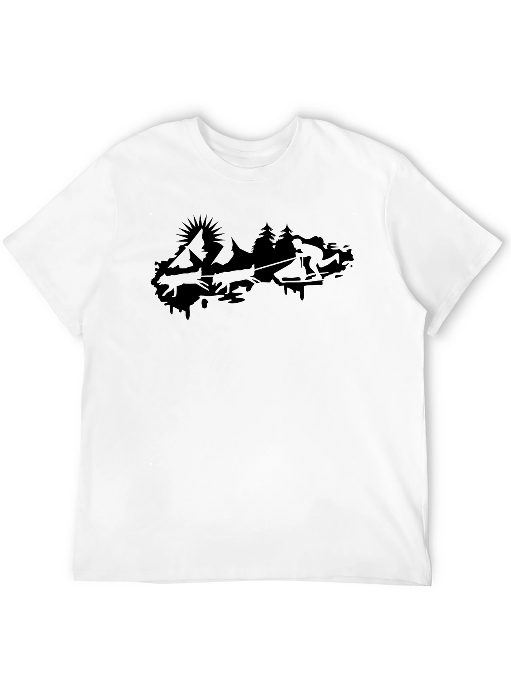 Black Mountain Scene Graphic Tee