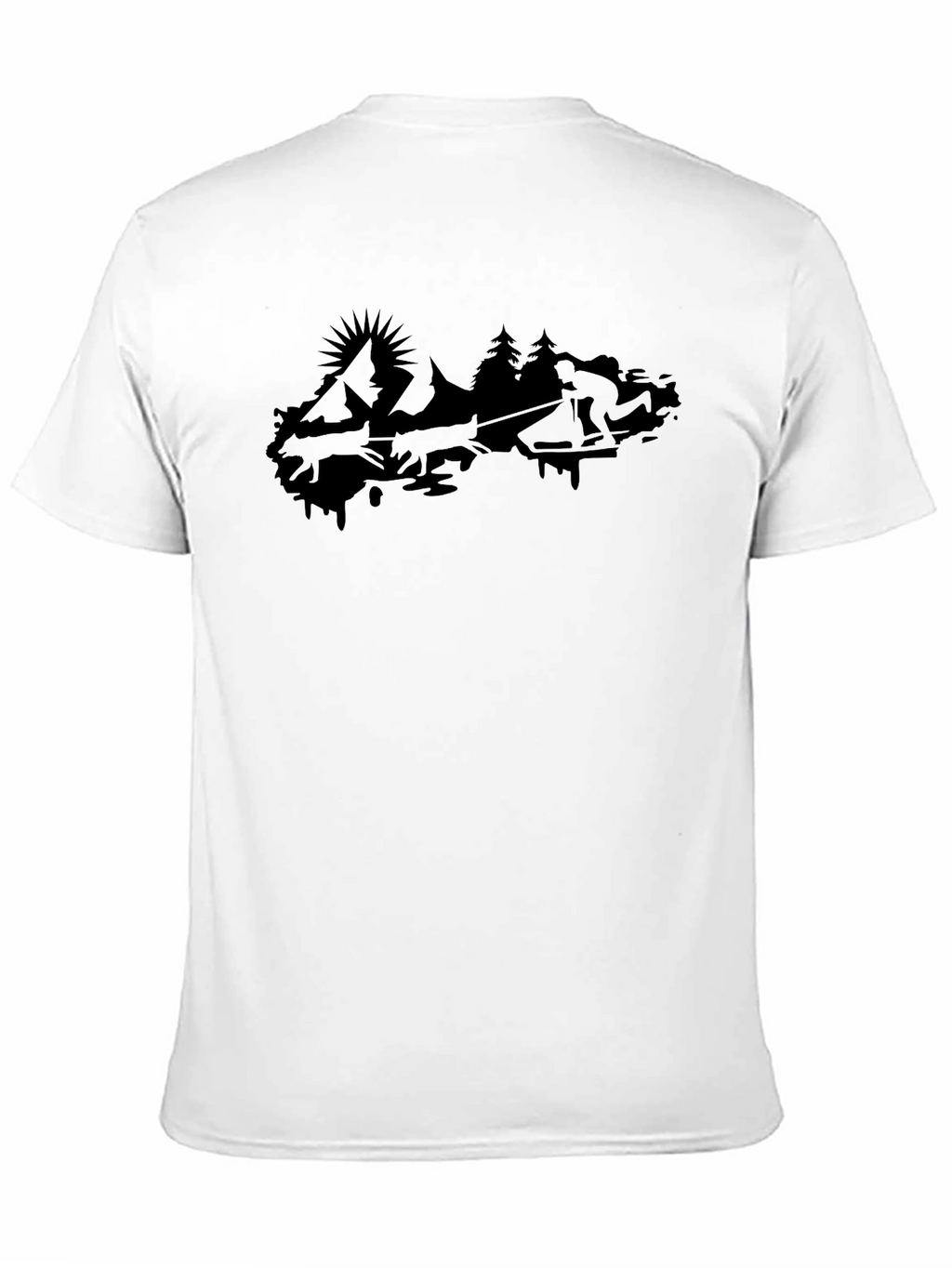 Black Mountain Scene Graphic Tee